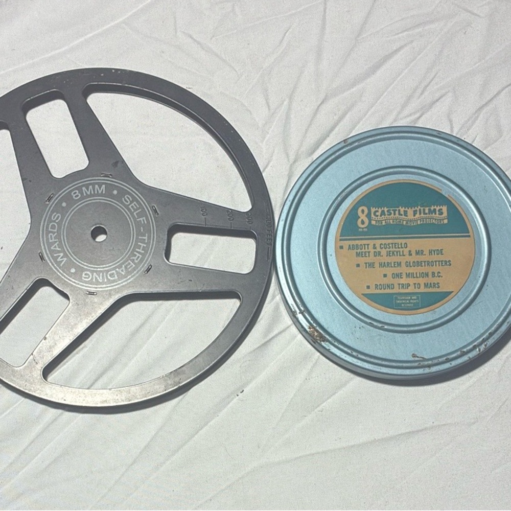 Castle Films 8mm Reel + Wards Self-Threading 8mm Reel Movie & Playback Combo